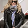 Remarkable Jennifer Aniston Black Leather Jacket