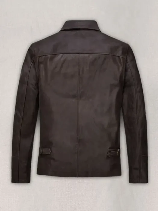 Sam Worthington Kidnapping Mr Heineken Leather Jacket Back