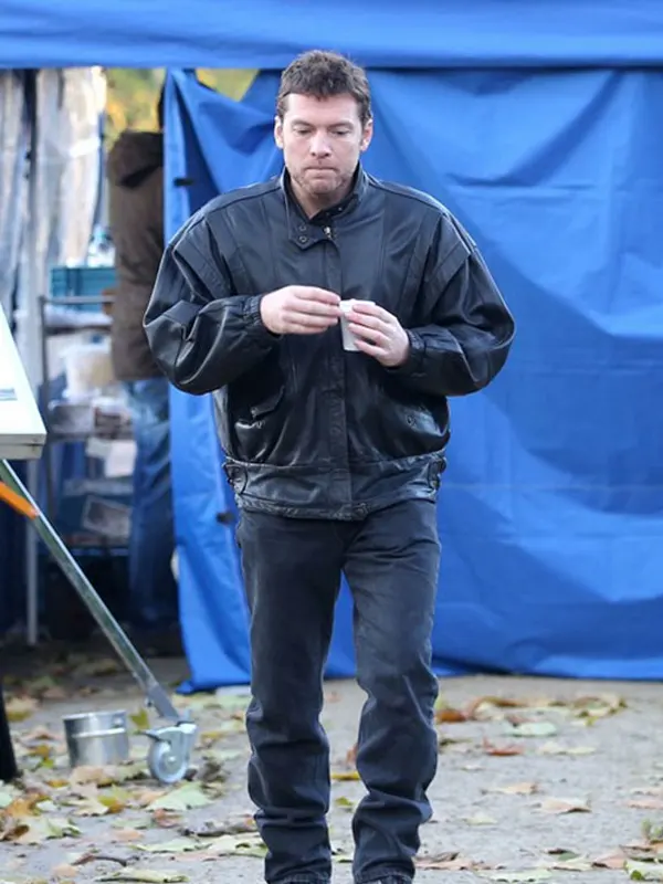 Sam Worthington Leather Black Jacket