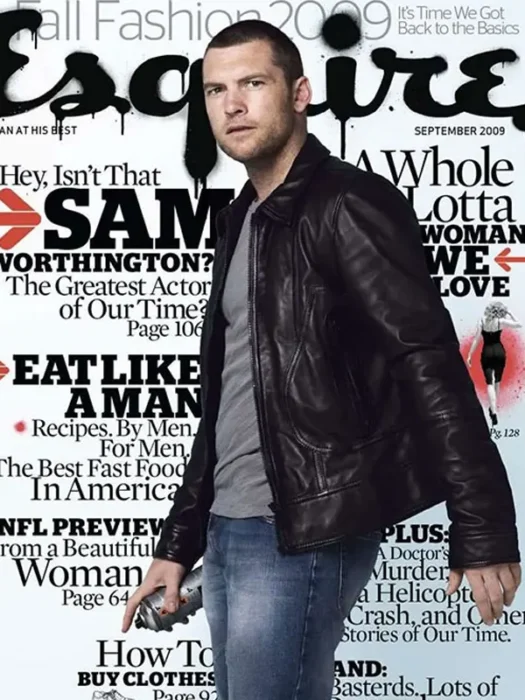 Sam Worthington Soft Leather Jacket