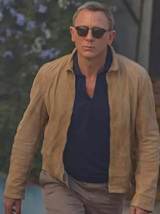 Spectre Daniel Craig Morocco Brown Suede Jacket