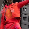 Spider X Worldwide Young Thug Denim Red Jacket