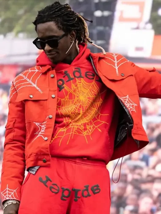 Spider X Worldwide Young Thug Red Jacket