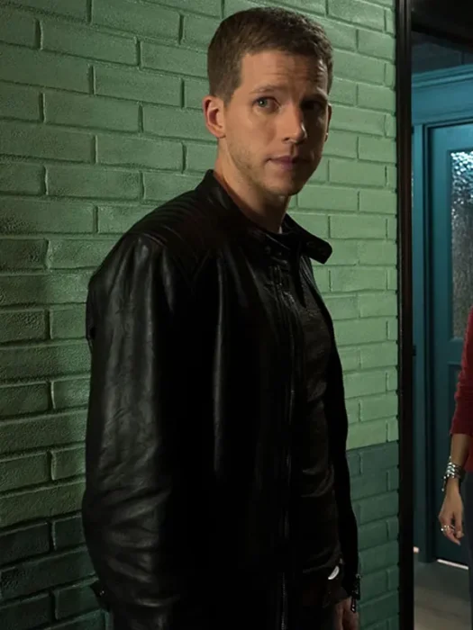 Stark Sands Minority Report Leather Jacket