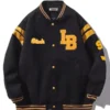 Streetwear Black Varsity Jacket