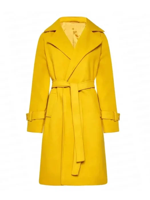 The Substance Demi Moore Yellow Coat