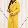 The Substance Elisabeth Sparkle Yellow Trench Coat