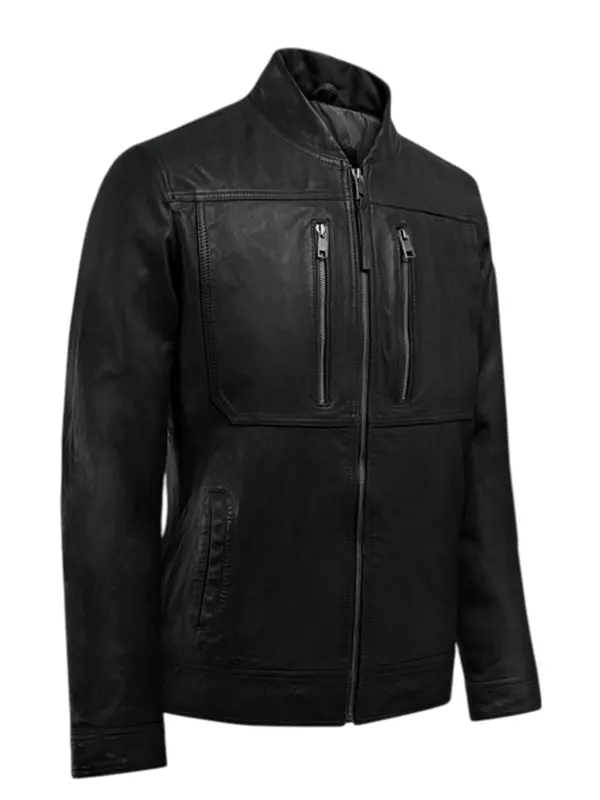 Thunder Storm Black Biker Jacket