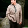 Wake Up Dead Man Jeremy Renner Brown Blazer