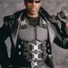 Wesley Snipes Blade Black Leather Vest