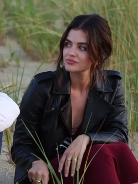 Which Brings Me to You Lucy Hale Black Leather Jacket