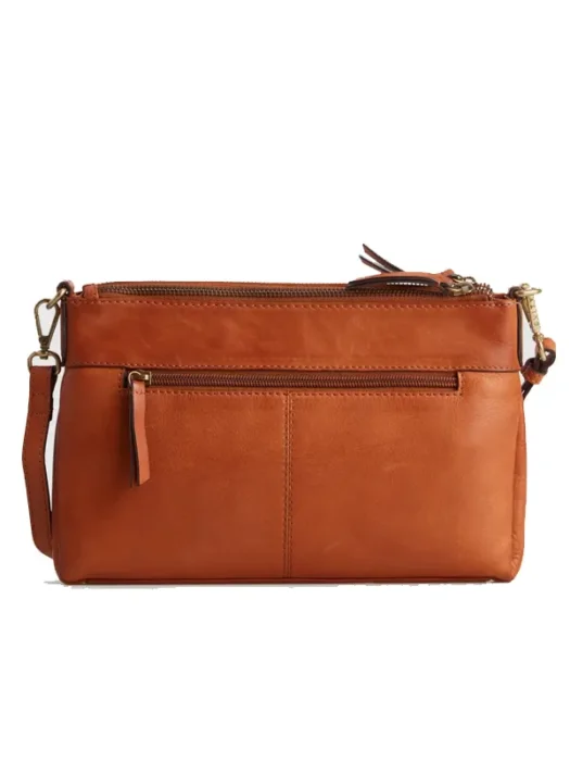 Women Josie Leather Crossbody Tan Bag