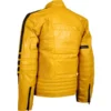 Yellow Motorcycle Jacket Back