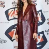 Zendaya Coleman Leather Trench Coat For Women