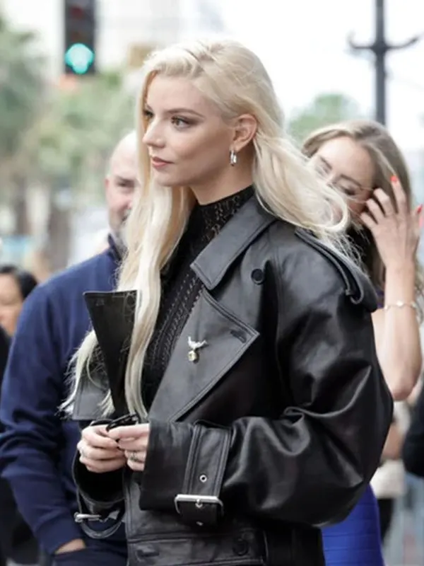 Anya Taylor Joy Biker Leather Jacket