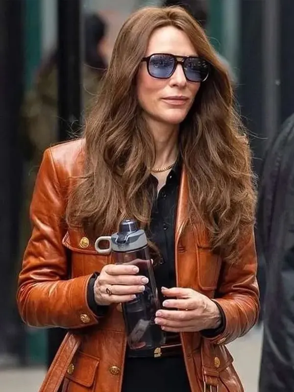 Black Bag Cate Blanchett Brown Jacket