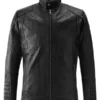 Cafe Racer Leather Jacket