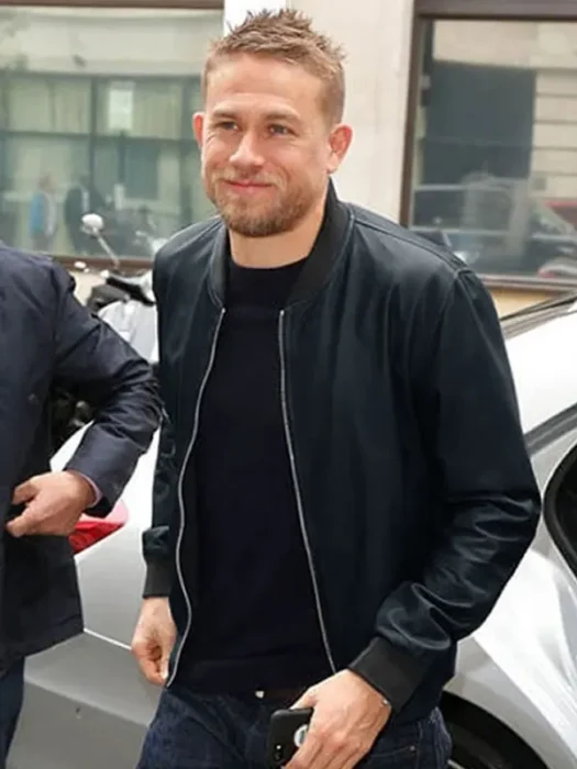 Charlie Hunnam Black Leather Jacket