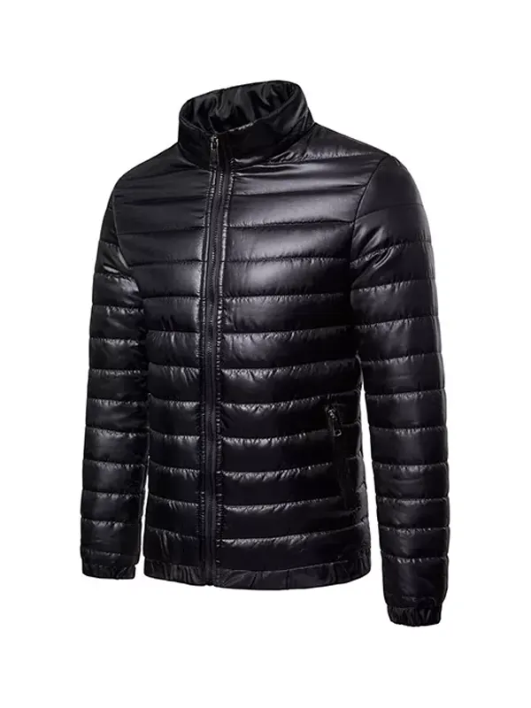 Classic Mens Puffer Black Jacket