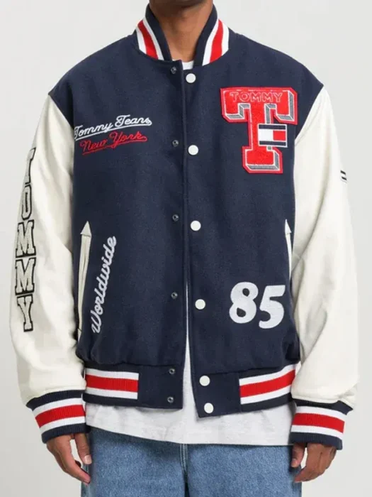 College Relaxed Baseball Jacket