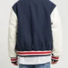 College Relaxed Baseball Jacket Back