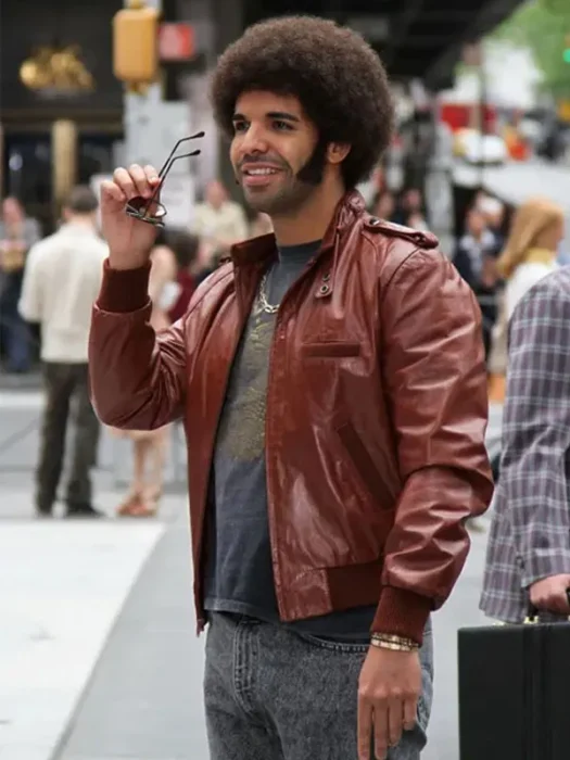 Drake Graham Anchorman 2 The Legend Continues Leather Jacket