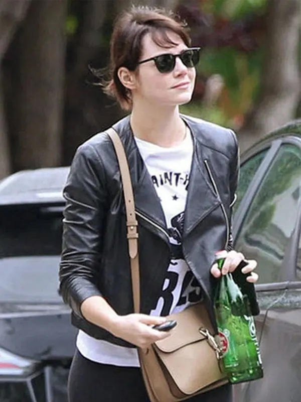 Emma Stone Leather Jacket