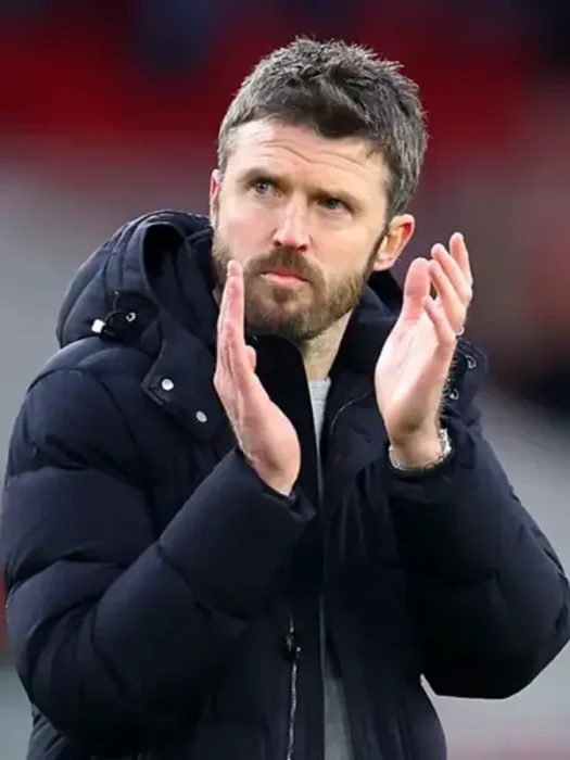 English Coach Michael Carrick Black Hooded Puffer Jacket