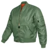 Flight Pilot MA1 Green Bomber Jacket