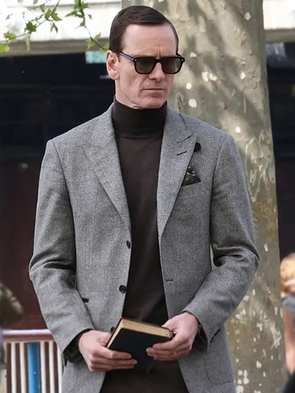 George Woodhouse Black Bag Grey Blazer