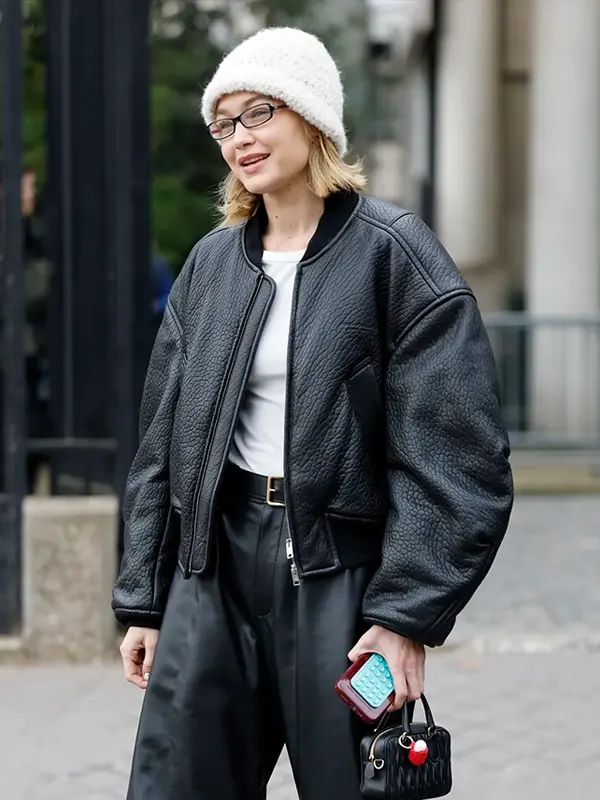 Gigi Hadid Paris Fashion Bomber Jacket