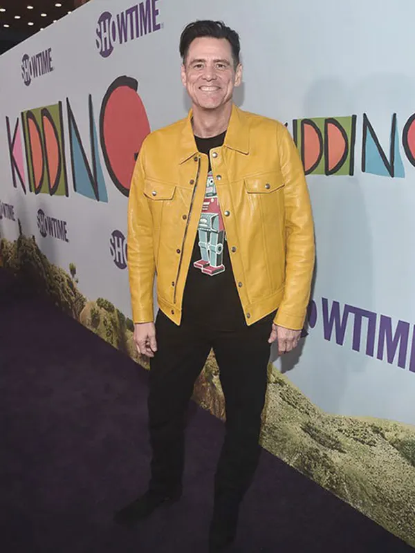 Jim Carrey Yellow Leather Jacket