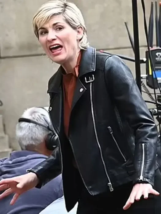 Jodie Whittaker Toxic Town Black Leather Jacket