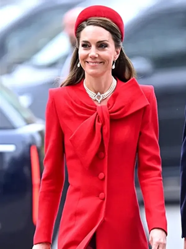 Kate Middleton Commonwealth Day Red Coat