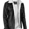 Leather Sherpa Jacket