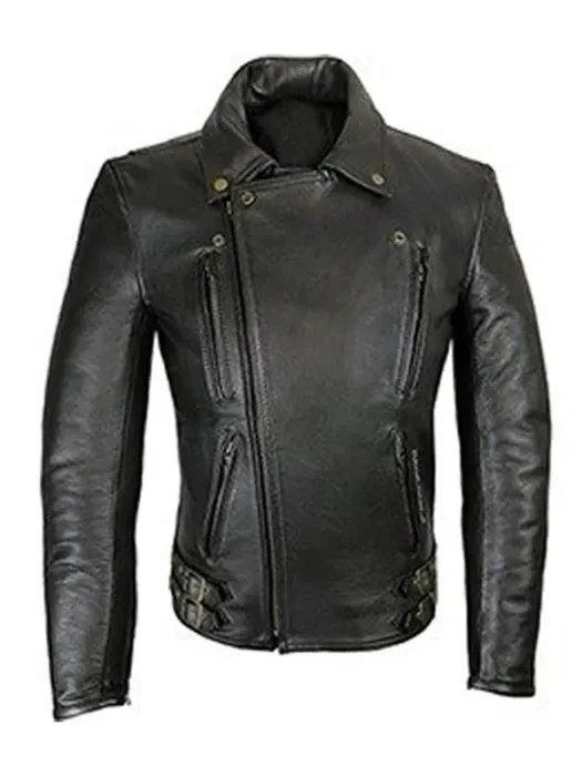 Men’s Biker Elite Patrol Leather Jacket