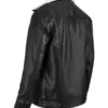 Mens Leather Sherpa Jacket Back