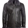 Mens RAF Black B3 Shearling Jacket