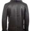 Mens RAF Black B3 Shearling Jacket Back