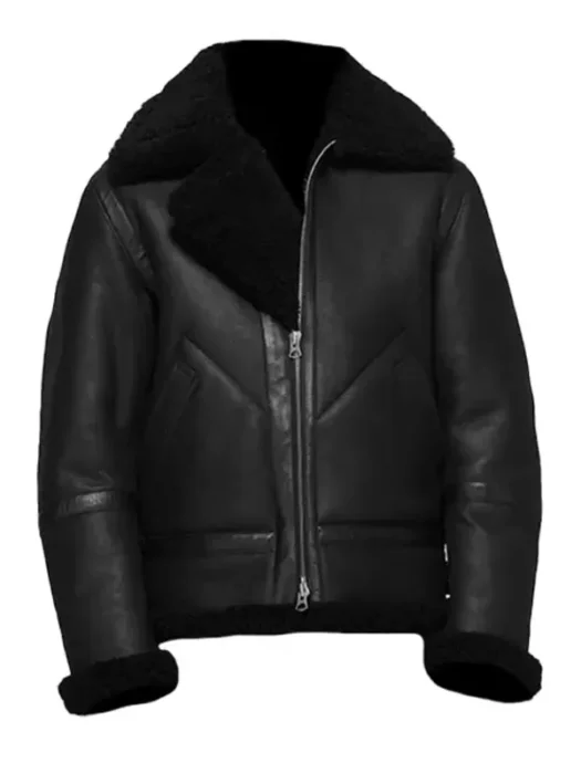 Mens Shearling Black Jacket