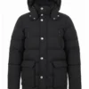 Michael Carrick English Coach Black Hooded Puffer Jacket