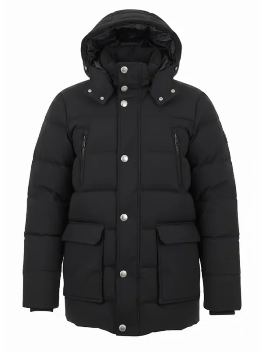 Michael Carrick English Coach Black Hooded Puffer Jacket