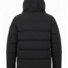 Michael Carrick English Coach Black Hooded Puffer Jacket Back