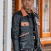 Michael Rainey Jr. Power Book II Ghost Black Leather Jacket