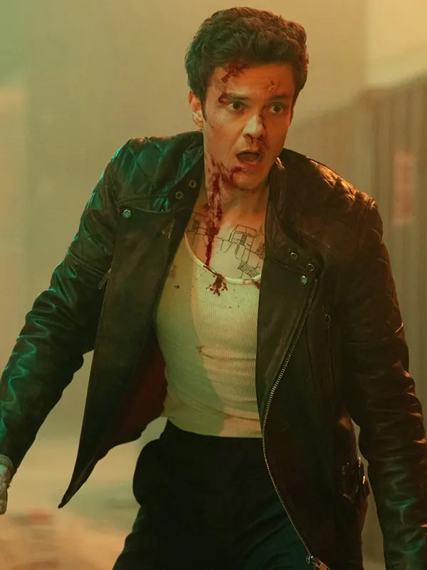 Novocaine Jack Quaid Leather Jacket