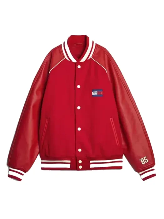 Relaxed Padded Varsity Jacket