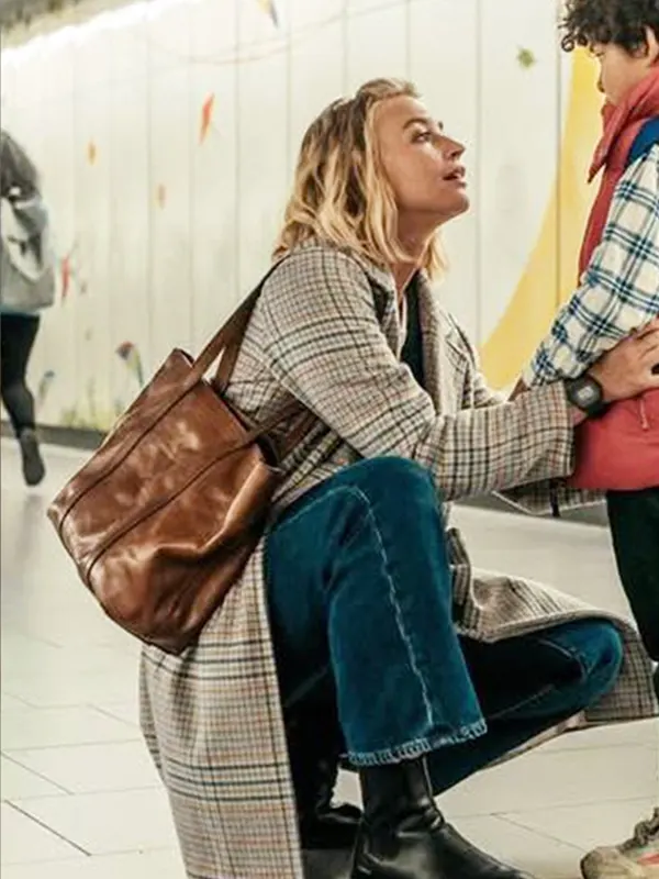 Jeanne Goursaud Sara Exterritorial 2025 Checkered Coat