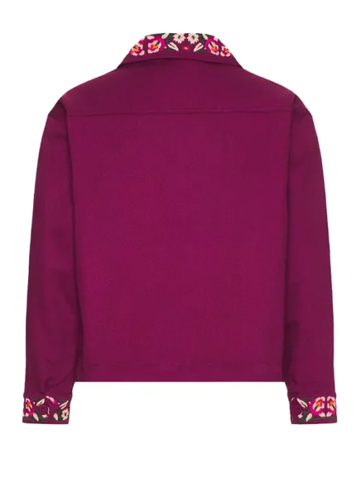 Small Achievable Goals Evan Burgundy Jacket Back