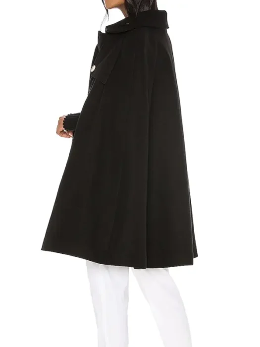 Small Achievable Goals Kris Fine Cape Coat Back