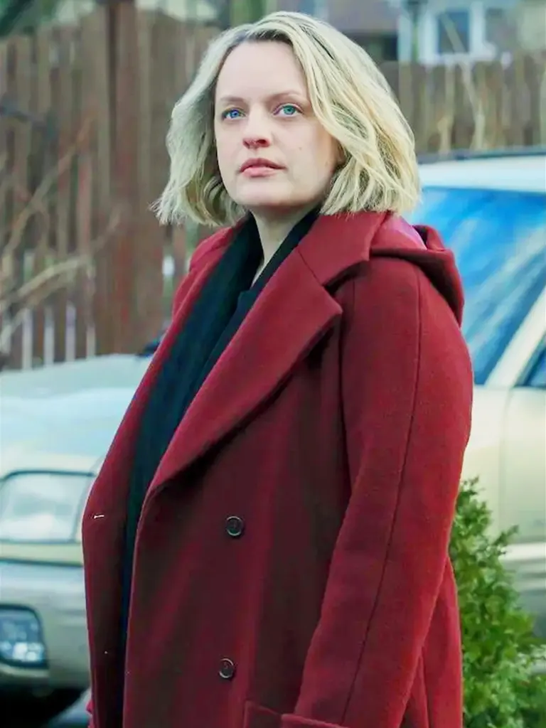 The Handmaid’s Tale Elisabeth Moss Maroon Coat